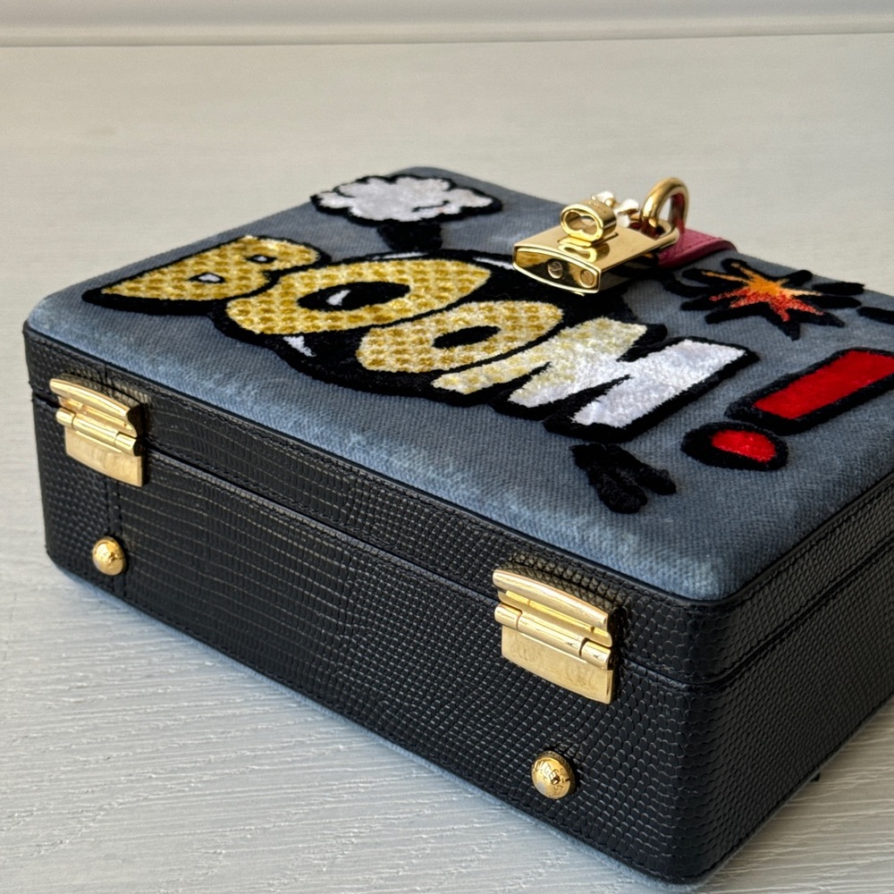 Dolce Gabbana Dolce Box Velvet Boom Bag - Picture 7 of 10